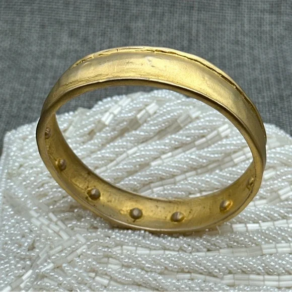 Vintage amazing leslie block bracelet gold tone #96 - Picture 3 of 7